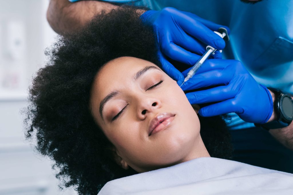 Doctor Injecting Dermal Filler to Patient | Kor Medspa in Wyomissing, PA